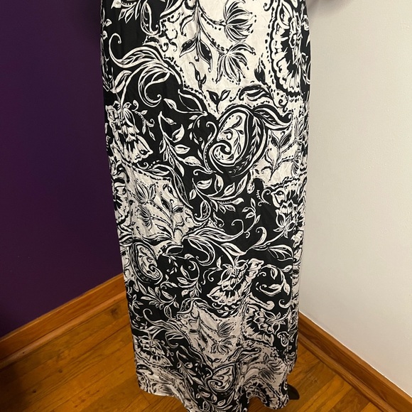 Ellen Tracy Puffy Sleeve Maxi Dress NWT - Picture 6 of 13
